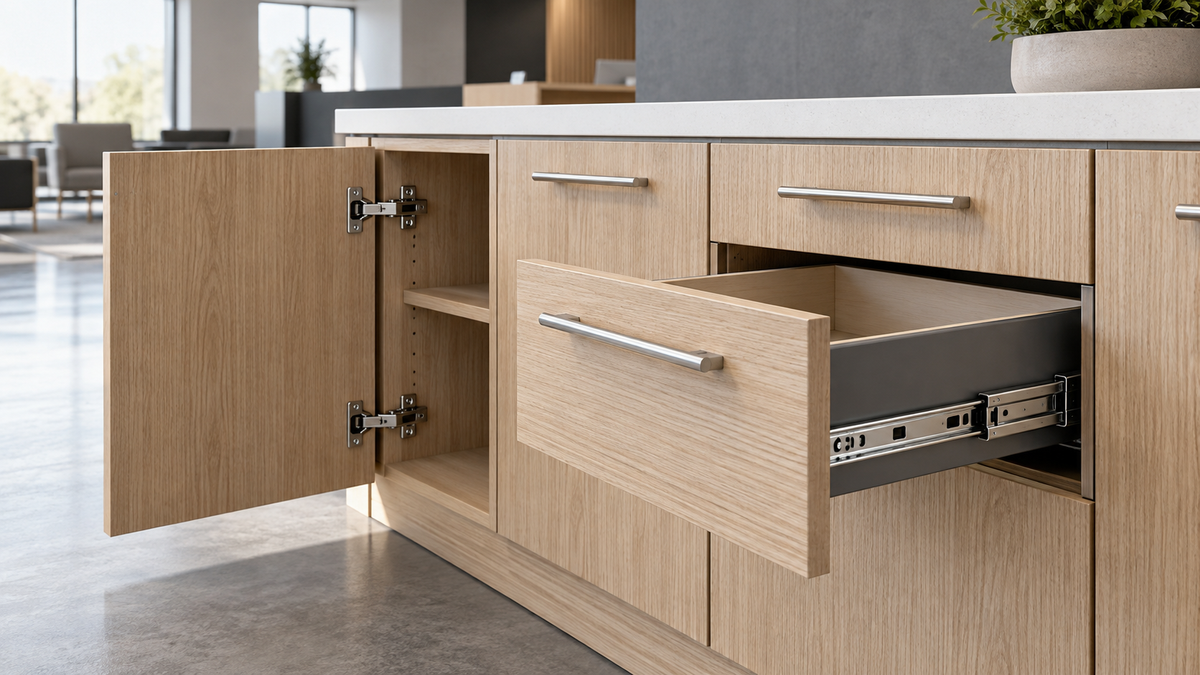 Cabinet Hardware in Canada: Hinges, Pulls, and Drawer Systems for Commercial Projects