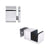 CRL Tofino Replacement 90° Polished Stainless Steel Bottom Guide Kit