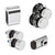 CRL Polished Stainless Tofino Sliding Shower Door Rollers & Kit