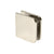 CRL Polished Nickel Fixed Glass Panel U-Clamp for Shower Doors