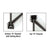 CRL Polished Stainless U-Channel w/ Roll-In Top Gasket for Shower