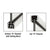 CRL Satin Anodized Custom-Length Glass U-Channel with Top-Load Gasket
