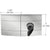 CRL UV Designer Double Door Lock for Frameless Glass Doors