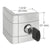 CRL UV Designer Single Door Lock for Glass Doors