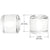 CRL UV-Bonded Straight Glass Knob for Glass Doors