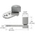 CRL Brushed Stainless Small Glass-to-Wood Door Swing Hinge (UV)