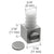 CRL UV-Resistant Magnetic Latch for Single Wood Cabinet Door