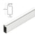 CRL White Aluminum Roll-Formed Screen Frame 1 in x 7/16 in 146 in