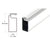 CRL White Roll-Formed Aluminum Screen Frame 1" x 7/16" 144" (12ft)