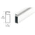 CRL White Roll-Formed Aluminum Screen Frame 3/4 x 1/4, 144 in