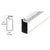 CRL White Roll-Formed Screen Frame 3/4" x 5/16" - 12 ft
