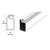 CRL White Aluminum Screen Frame Channel 3/4" x 3/8" - 144"
