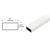 CRL White Aluminum Spreader Bar 5/8" x 5/16" for Screens
