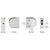 CRL Z-Series Satin Chrome Round Flat-Base Glass Clamp 1/4" - 5/16"