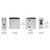 CRL Z-Series Brushed Stainless Steel Square Glass Clamp 1/2"