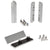 CRL Polished Chrome Zero Hinge Kit for Glass Doors 90°/45°