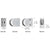 CRL Polished Stainless Steel Mini Z-Series Round Glass Clamp, Flat Base