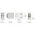 CRL Satin Stainless Steel Mini Z-Series Round Glass Clamp Flat Base