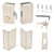 CRL Left-Hand Sliding Glass Door Lock, Brushed Stainless Steel