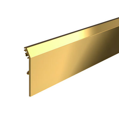 CRL DRX 4 in Polished Brass Tapered Side Cover - Custom Length