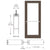 CRL-U.S. Aluminum 550 Wide-Stile Bronze 3'x7' Center-Hung Active Leaf