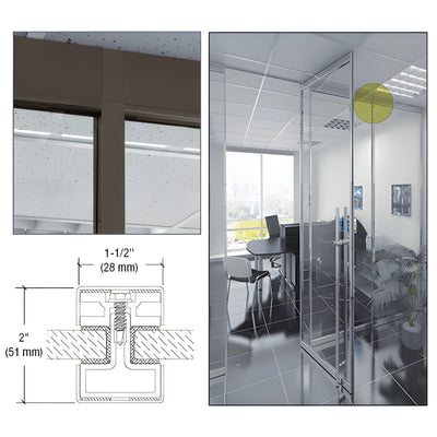 CRL-U.S. Aluminum Narrow Vertical Mullion 120in Black Bronze