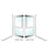 CRL-Blumcraft® Polished Stainless Left Hand Reverse Rail Mount "D" Exterior Dummy Handle for 3/4" Glass