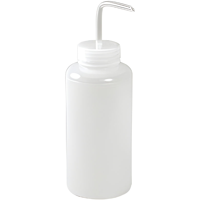 White 32 oz CRL squeeze dispensing bottle with bent narrow spout for precise expansion cement pours (SKU: GRP36)