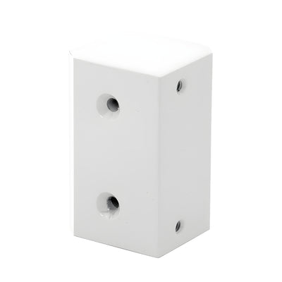 CRL Sky White Surface Mount Strike Plate Block