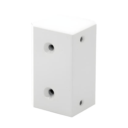 CRL surface-mounted strike plate block, Sky White, fits 2-3/8" post, non-handed - SKU 1295SPW