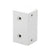 CRL Sky White Surface Mount Strike Plate Block