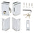 CRL Left-Hand Sliding Glass Door Lock, Polished Stainless Steel