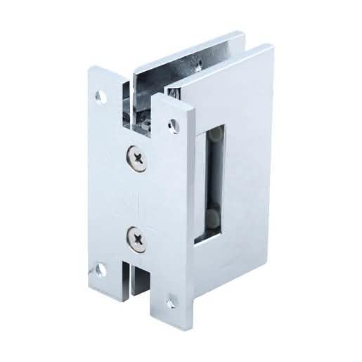 CRL Polished Chrome Vienna 037 Series Wall Mount 'H' Back Plate Hinge - Sleek and Durable