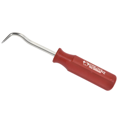 Red-handled CRL Wilde hook tool CP253 for windshield gasket, weatherstrip and cotter pin removal.