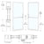 CRL-U.S. Aluminum White KYNAR® Paint Custom Pair Series 250T Narrow Stile Butt Hinge Thermal Entrance Doors for Surface Mount Door Closers
