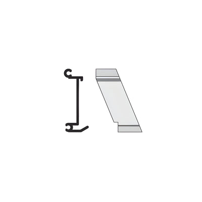 CRL-U.S. Aluminum Right Hand 135º Outside Corner Anchor Clip 4/Pk