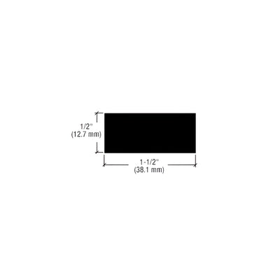 CRL-U.S. Aluminum White KYNAR® Paint Bar 1-1/2" x 1/2" - 21'-2"