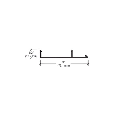 CRL-U.S. Aluminum White KYNAR® Paint 90 Degree Outside Corner Face Cap, 24'-2"