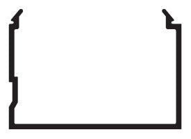 CRL-U.S. Aluminum Jamb Insert - 24'-2", Clear Anodized Class 1