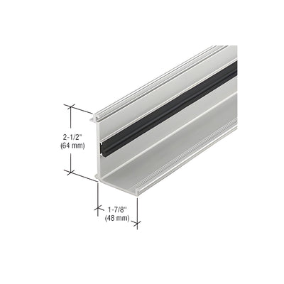 CRL-U.S. Aluminum Perimeter Pressure Bar with Thermal Spacer, Clear Anodized Class 1 - 24'-2"