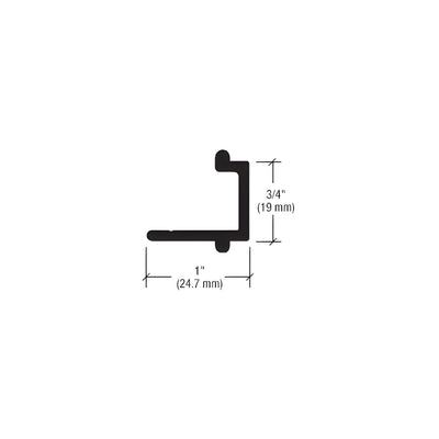 CRL-U.S. Aluminum Pocket Filler, Clear Anodized Class 1 - 24'-2"