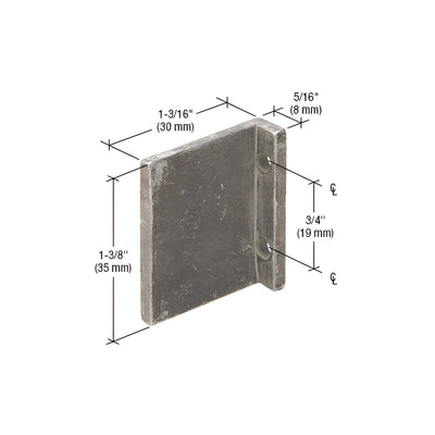 CRL-U.S. Aluminum Shear Blocks With Screws - 20/Pk