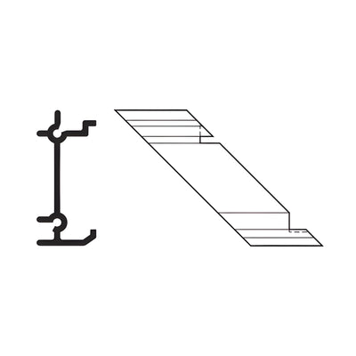 CRL-U.S. Aluminum Shear Blocks for Inside 90º Corners