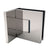 CRL Polished Chrome Bellagio Adjustable Wall Mount Offset Back Plate Hinge