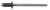 CRL Black 1/8" Diameter, 1/16" to 1/8" Grip Range Aluminum Mandrel and Rivet in Packs of 10000