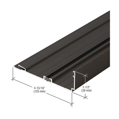 CRL-U.S. Aluminum Bronze Black Anodized Compensating Head/Jamb Channel, Thermally Improved - 24'-2"