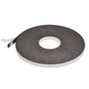 A roll of black all-purpose foam mounting tape with a white release liner.