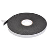 A single roll of black 3/4-inch wide foam mounting tape with a white release liner.