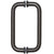 CRL Oil Rubbed Bronze 8" BM Series Tubular Back-to-Back Pull Handle