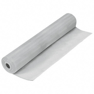 A 100-foot roll of brite aluminum screen wire mesh is shown against a white background.
